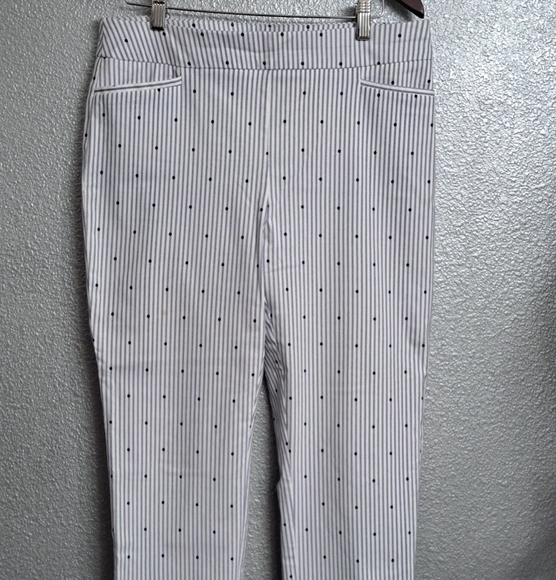 Chicos Cropped, Striped & Polka Dot Pants Size 1.5 R - Picture 9 of 12